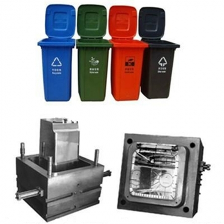 Molde para cesto de basura de plástico para interiores del hogar, herramientas para botes de basura