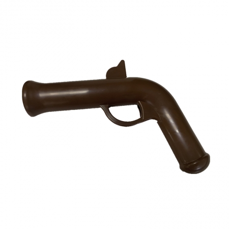 Molde de inyección de pistola LEGO de plástico marrón